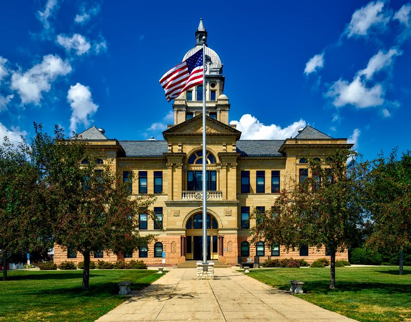 Federal courthouse facade